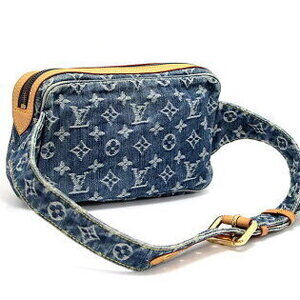 Louis Vuitton Denim Bag Body Bum Bag Monogram Crossbody Belt Waist